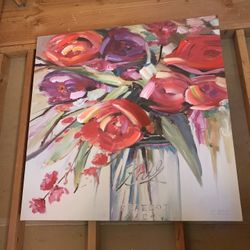 Large Flower Canvas 
