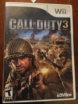 Call of duty 3 Nintendo wii