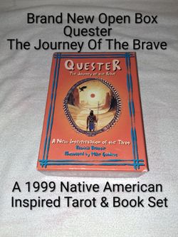 Brand New Open Box Quester The Journey Of The Brave, A 1999 Native American Inspired Tarot & Book Set
