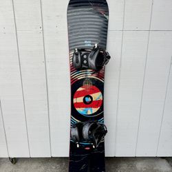 Sims Quest 159cm Snowboard With Large Bindings 