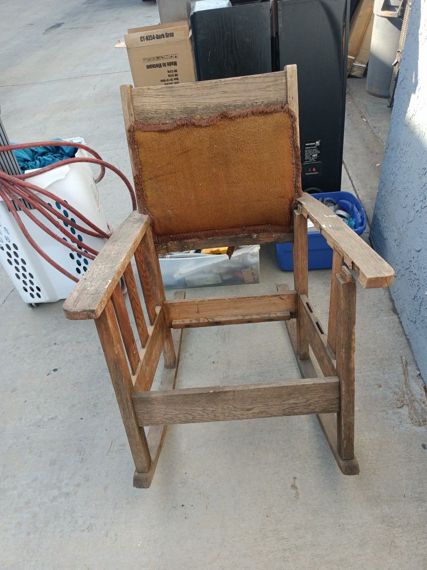 AUTHENTIC1926 MISSION OAK ROCKING CHAIR