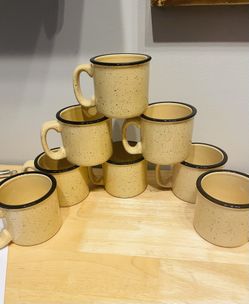 M Ware Campfire Ceramic Mugs Set Of 8