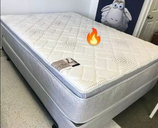 $199 Queen pillow top mattress only brand new free delivery same day