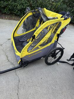 Schwinn Echo Double Kids Bike Trailer + Stroller
