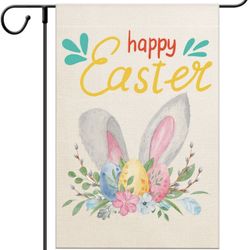 Happy Easter Garden Flag