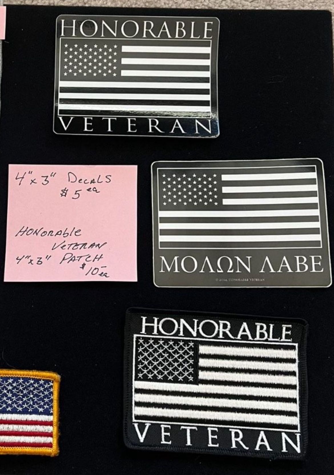Honorable Veteran Patch / Decal
