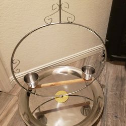 Perch   Parrot/Bird    Stainless Steel   Table Top or Hanging