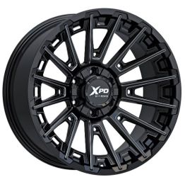 XPD-715 Viking Gloss Black Milled 20x10 Wheels