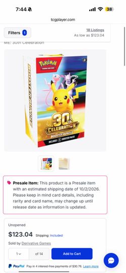 Pokemon 30th anniversary booster Bundles