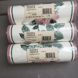 Rose Rosebud Wallpaper Border (3) 5yards