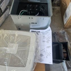 Broan-NuTone QT Series Very Quiet 110 CFM Ceiling Bathroom Exhaust Fan. Case has dents!