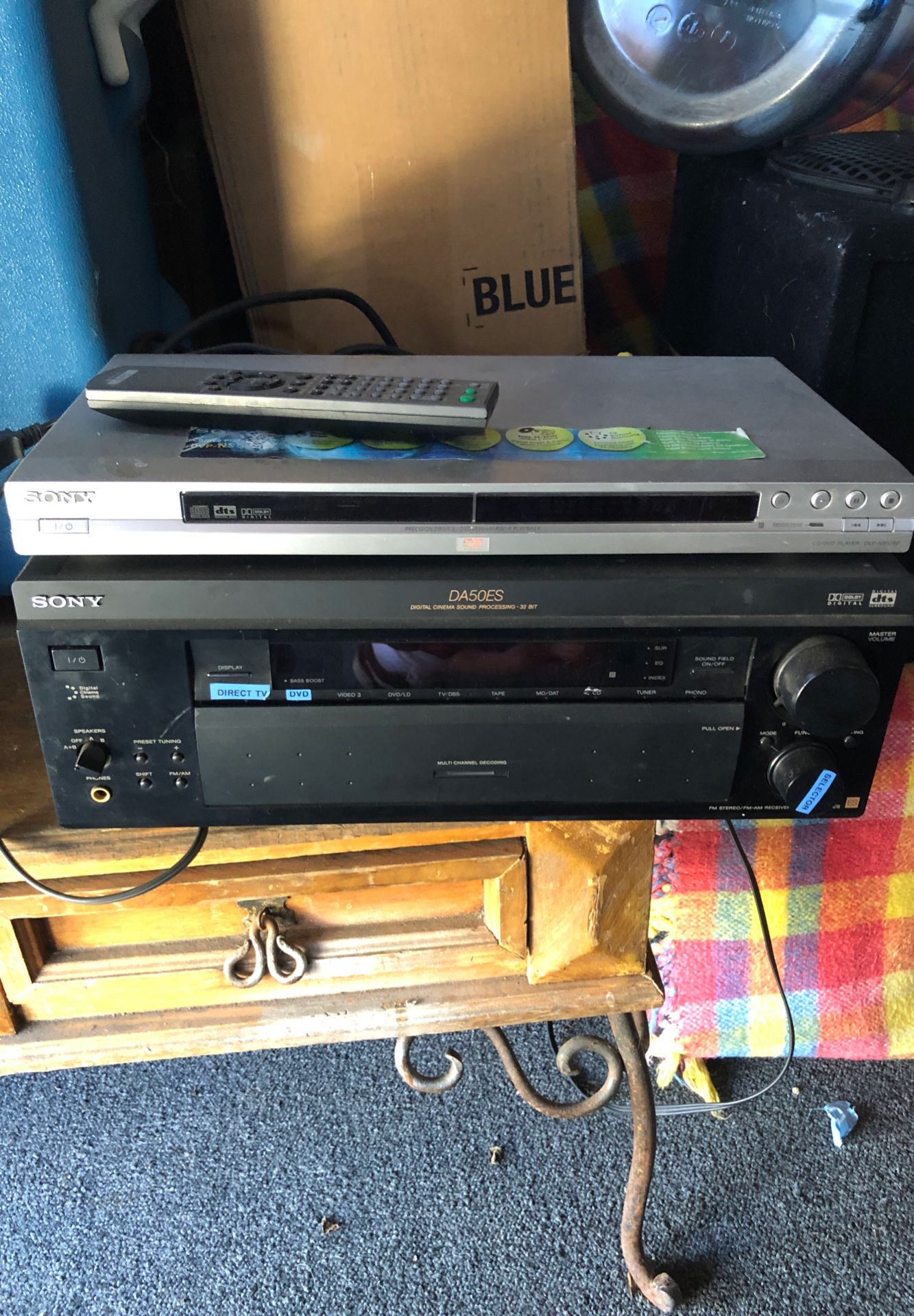 Sony receiver with DIRECTV /DVD / tape/tuner/phono/DVD player included 180 or best offer serious buyers only