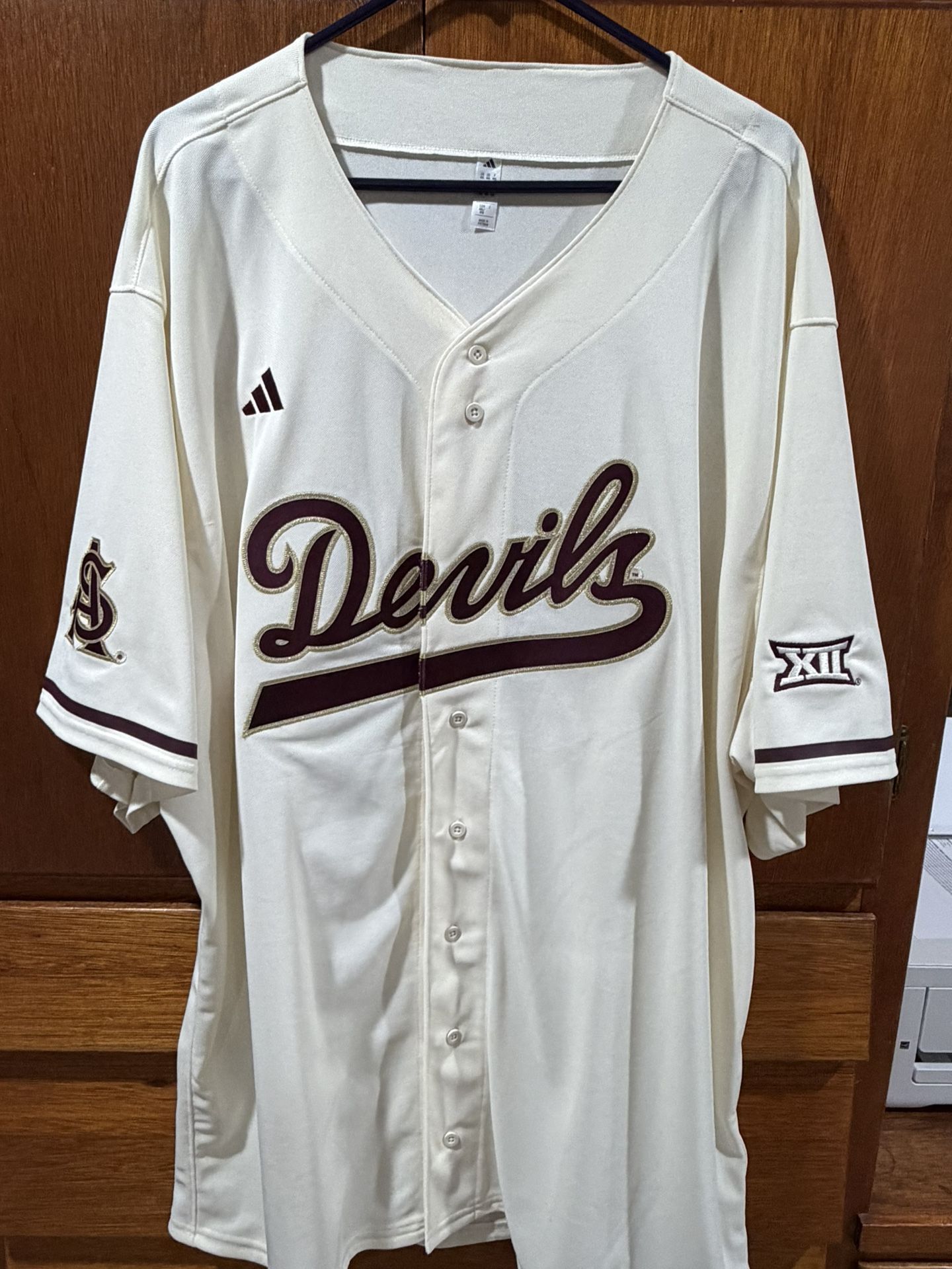ASU Adidas Baseball Jersey 4XL