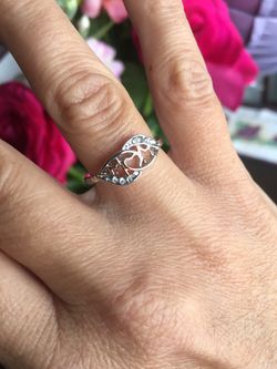 MOTHER’S DAY “MOM” RING .925 SSP & ROSE GOLD NEW!!