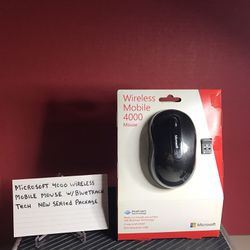 Microsoft 4000 wireless mobile mouse with blue track tech new sealed package