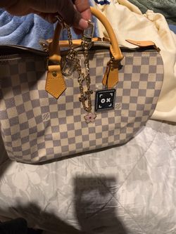 Louis Vuitton Damier Azur Speedy Handbag