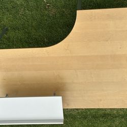 Large office desk & Upholstered Lazy Boy chair