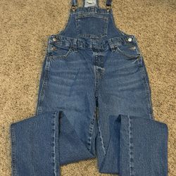 Universal Thread Blue Denim Overalls