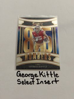 George Kittle San Francisco 49ers All-Pro TE Select Short Print Insert Card.