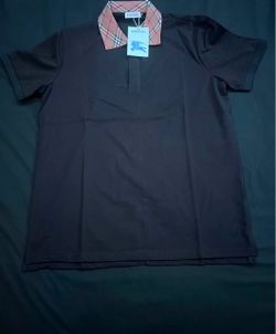Burberry black collared shirt
