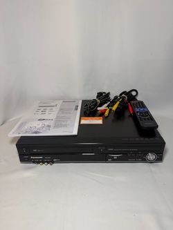 Panasonic DMR-EZ48V VCR/DVD Recorder Digital Tuner Remote Tested Working EUC