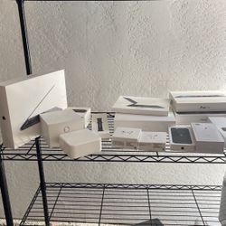 Apple Boxes, Mixed Ipad, Airpod, MacBook Pro, Apple Watch Empty Boxes