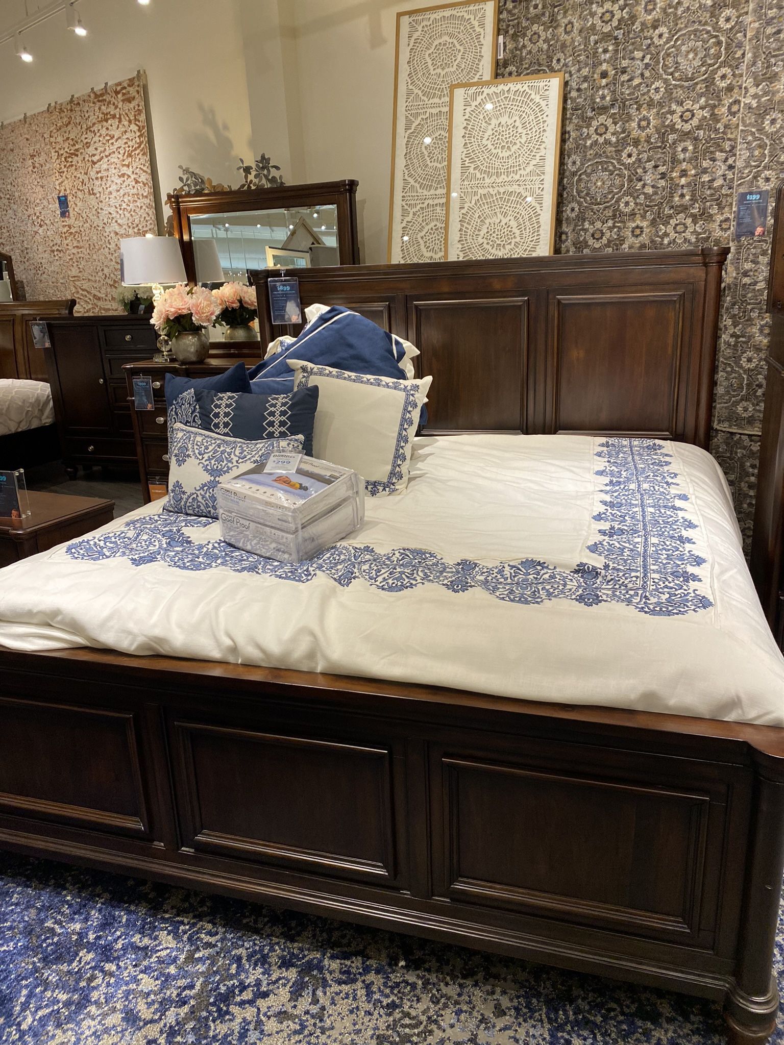 Real Wood Bed Frame-Queen