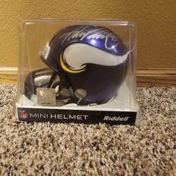 Adrian Peterson Autographed Mini Football Helmet