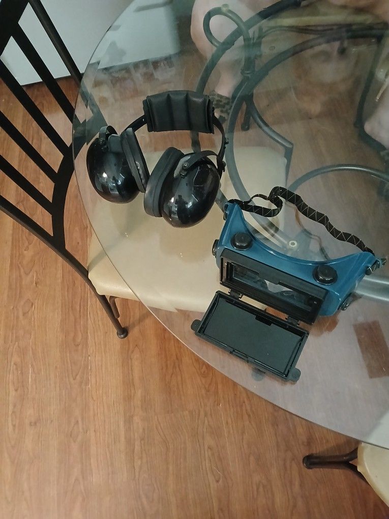 Welders Glasses And Ear Protectors