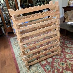 81 bottle wooden wine rack