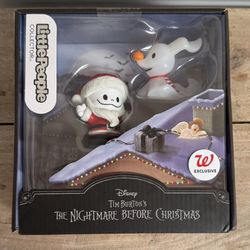 NEW and SEALED Little People Nightmare Before Christmas Santa Jack and Zero just $10