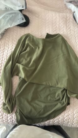 Olive Green Long Sleeve Top