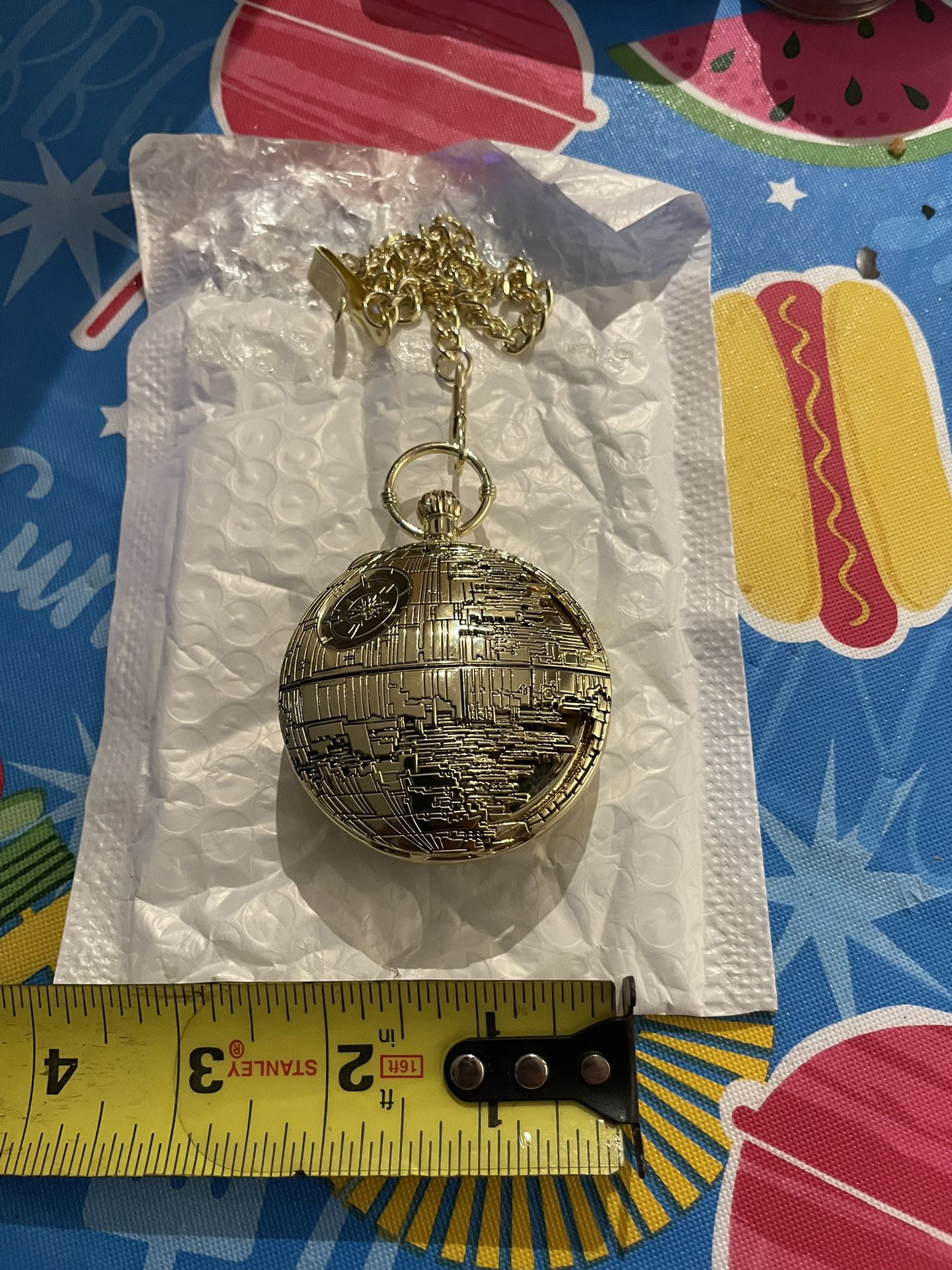 Death star pocket watch with music pretty cool for any collectors $40 in n Lakeland 