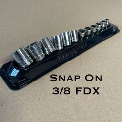 Snap On 12pc 3/8" METRIC - FDX -  Shallow Socket Set (((( $200 Firm )))) ❗️New Condition ❗️