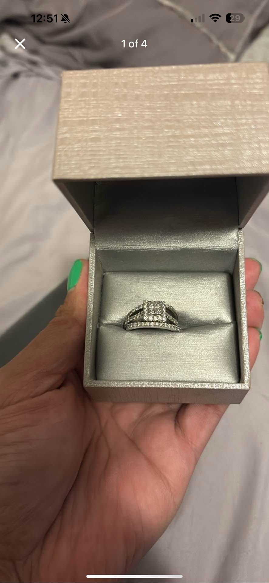 Engagement Ring and Band