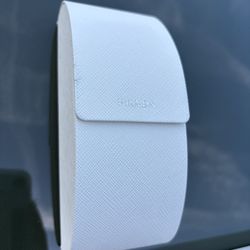 Prada White Sunglasses Case with Original Box and Cleaning Cloth