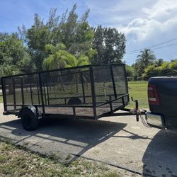 Single Axle Open 12x6x4 Trailer