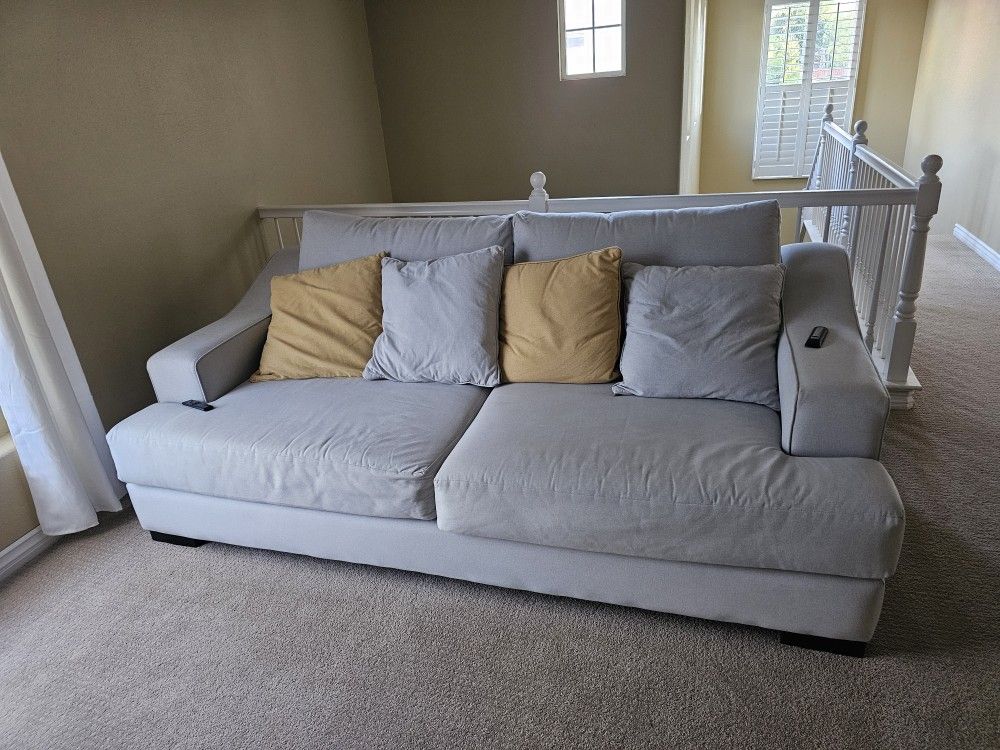 Large Sofa, Light Grey