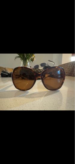 Dior Tortoiseshell Oversized Sunglasses with Brown Lenses