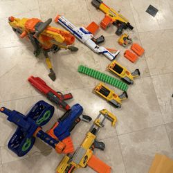 10 Nerf Guns Lot 