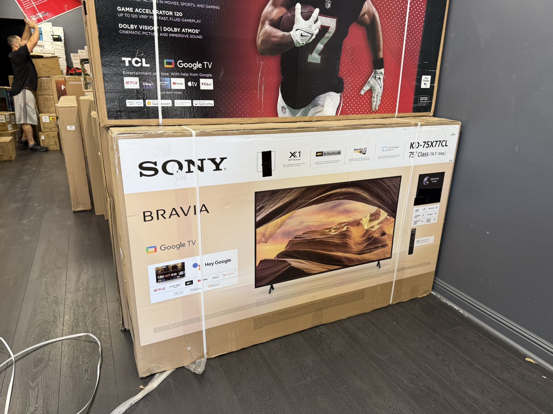 75 INCH SONY X77CL SMART 4k TVS AI THIN Q TV SALE