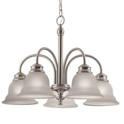 Fallsbrook 5 -Light Chandelier Brushed Nickel Traditional For Use in Bedrooms, Dining Rooms,