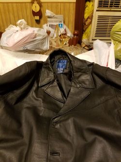 Leather coat xxl