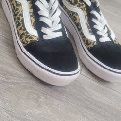 Leopard Vans Size 3.5Y (5.5 Women)
