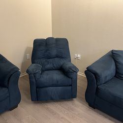 Blue Recliner by Ashley 