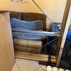 Student/ Computer Desk And Full Size Box Bed Frame 