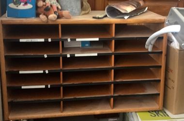 18 Slots To Put Paperwork In Nice Wood 