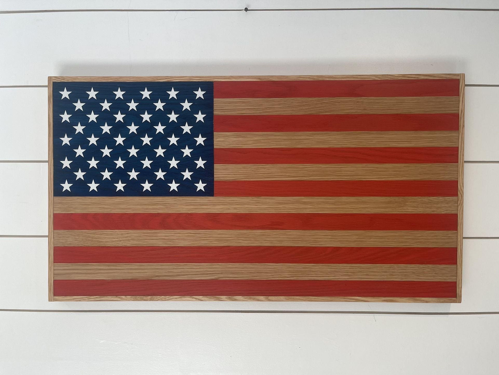 Hand Made Wood American Flag