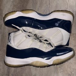 Air Jordan 11 Retro White University Blue High Size 11.5