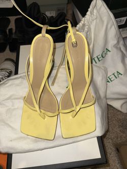 Bottega Yellow Heels
